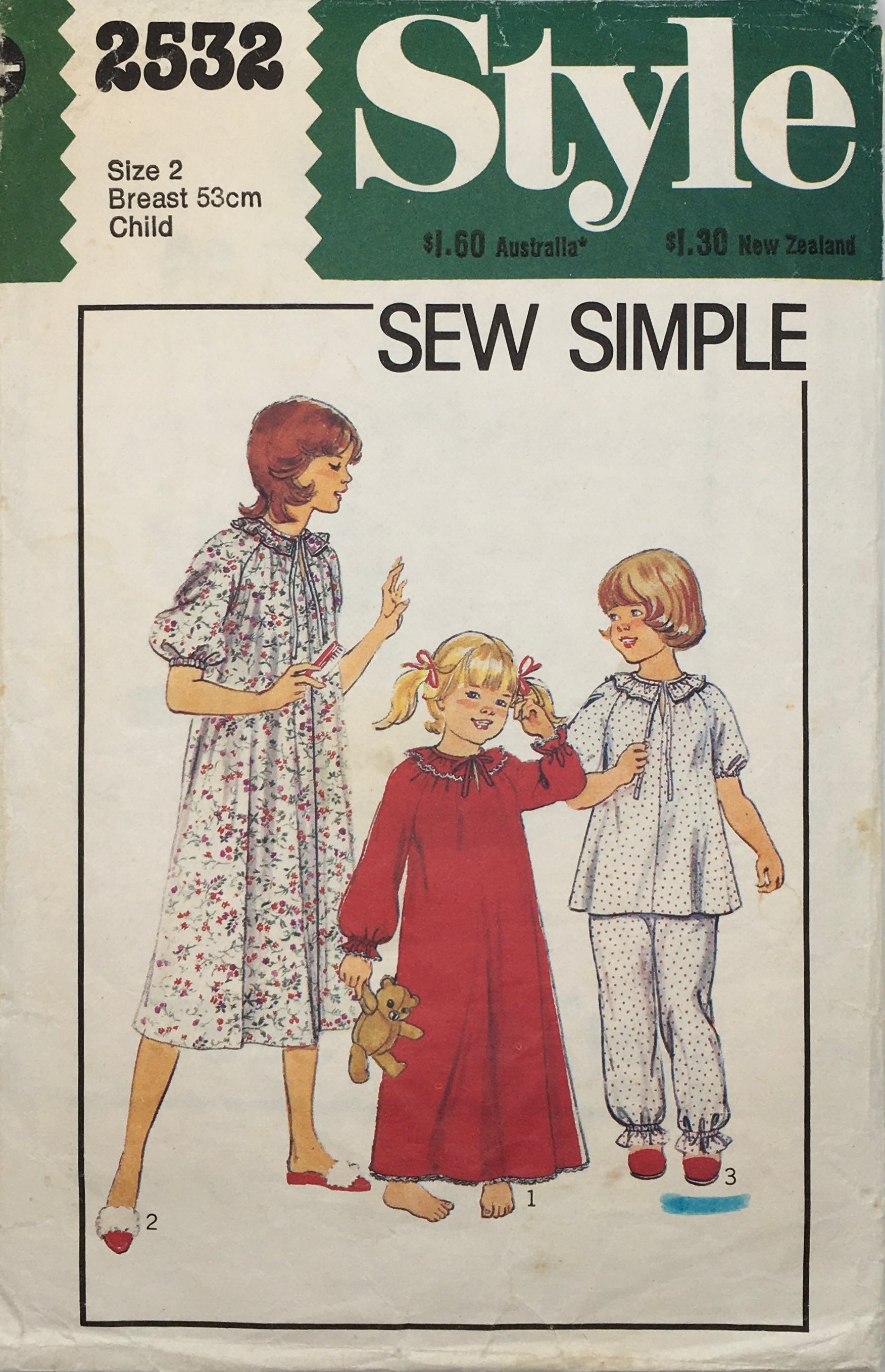 1979 Vintage Sewing Pattern: Style 2532 – Vintage Stitch Australia