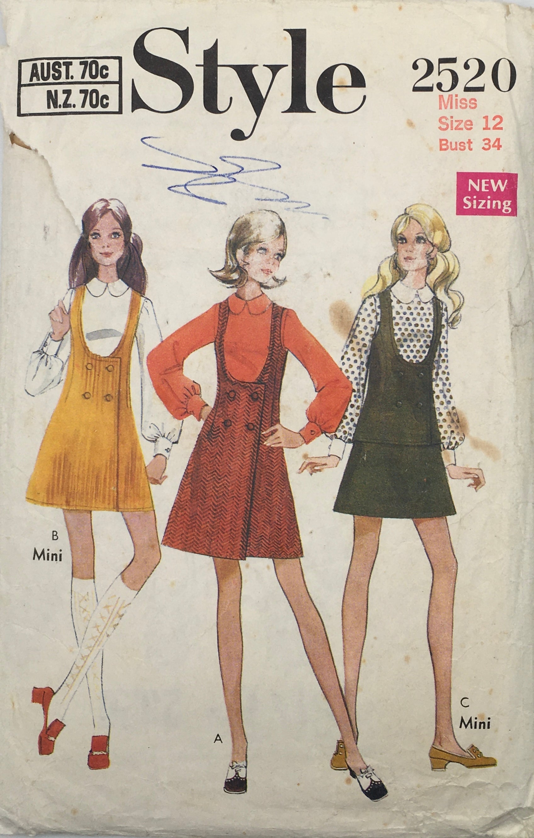 1970 Vintage Sewing Pattern: Style 2520 – Vintage Stitch Australia